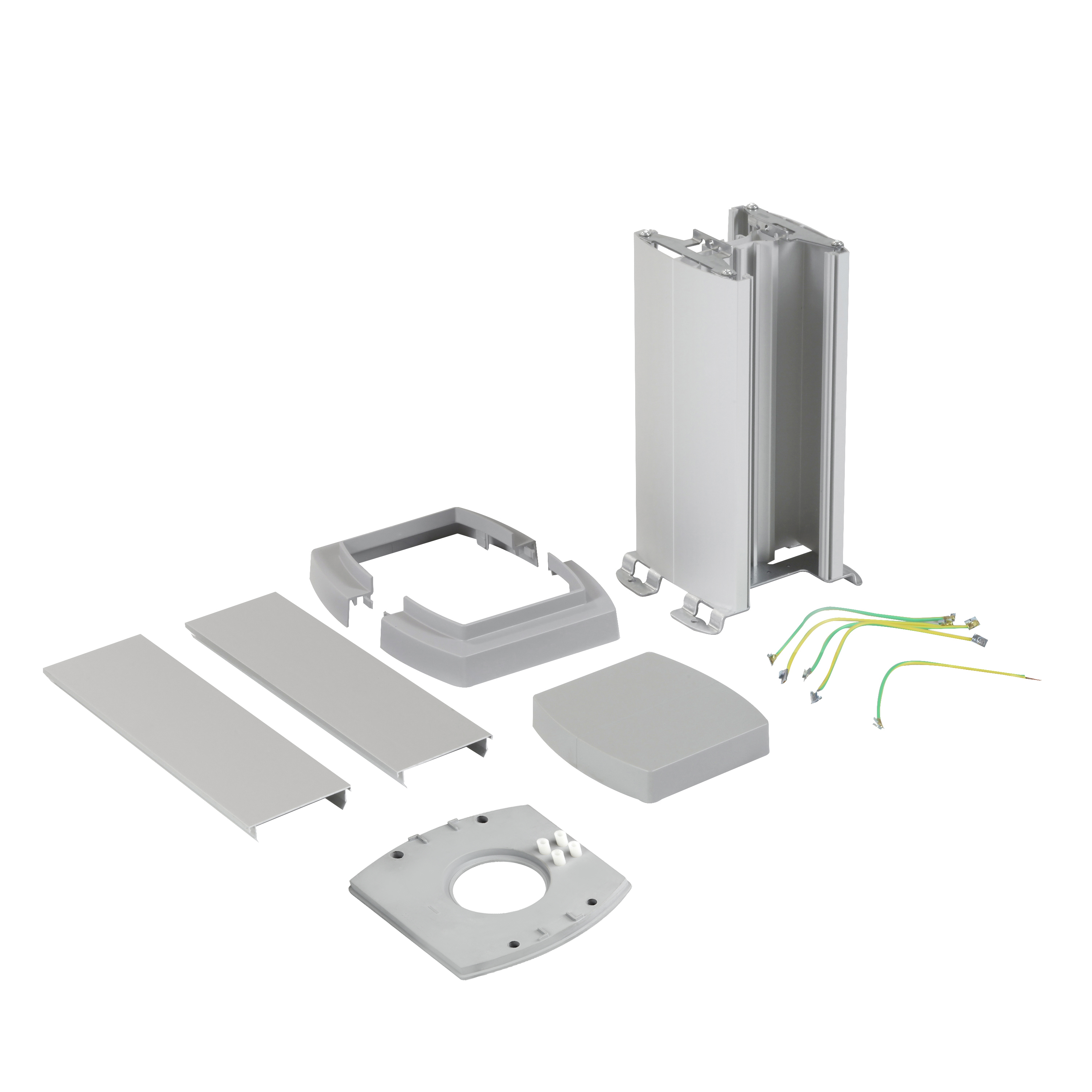 Double-face mini-column aluminium height 334 mm