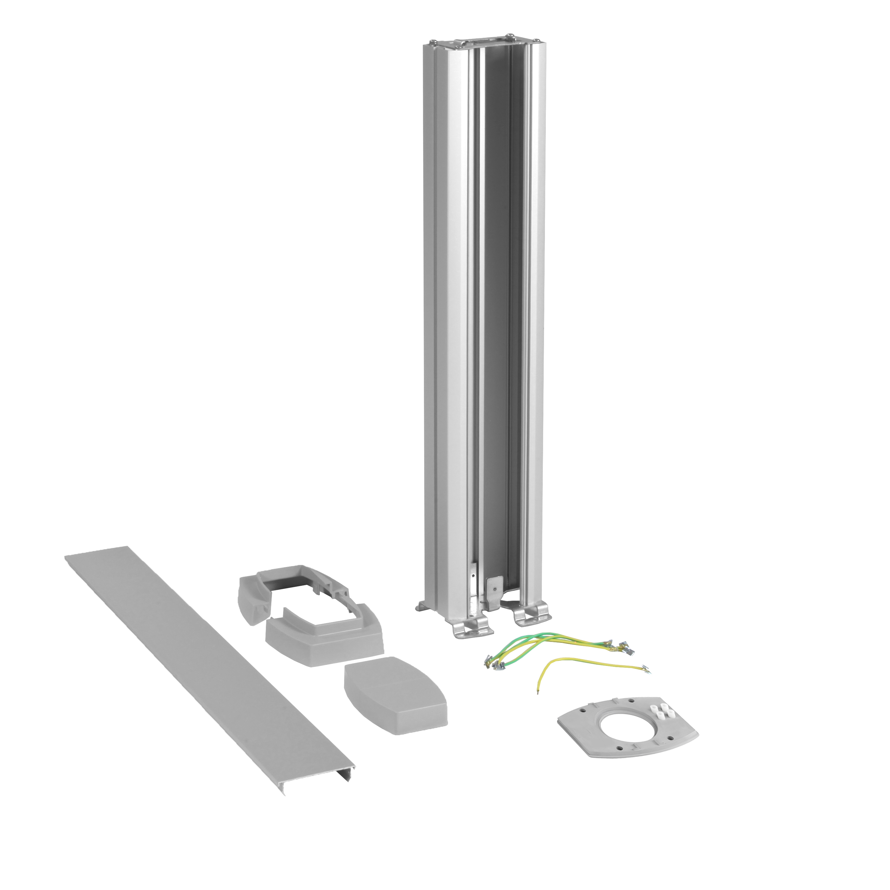 Plane single-face mini-column aluminium height 680 mm