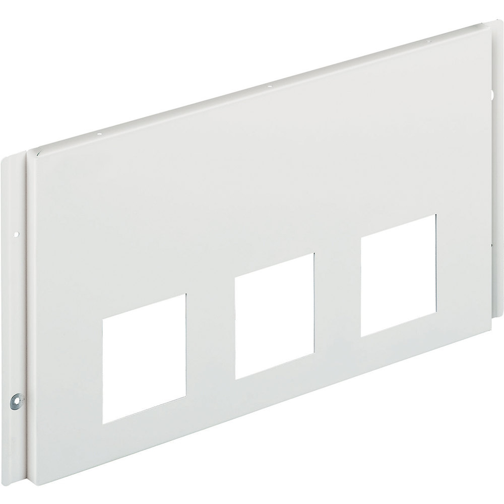 Front panel white height 30 cm for 3 devices modularity 506E