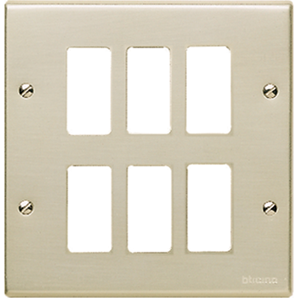 Cover plate 6 modules (3+3)