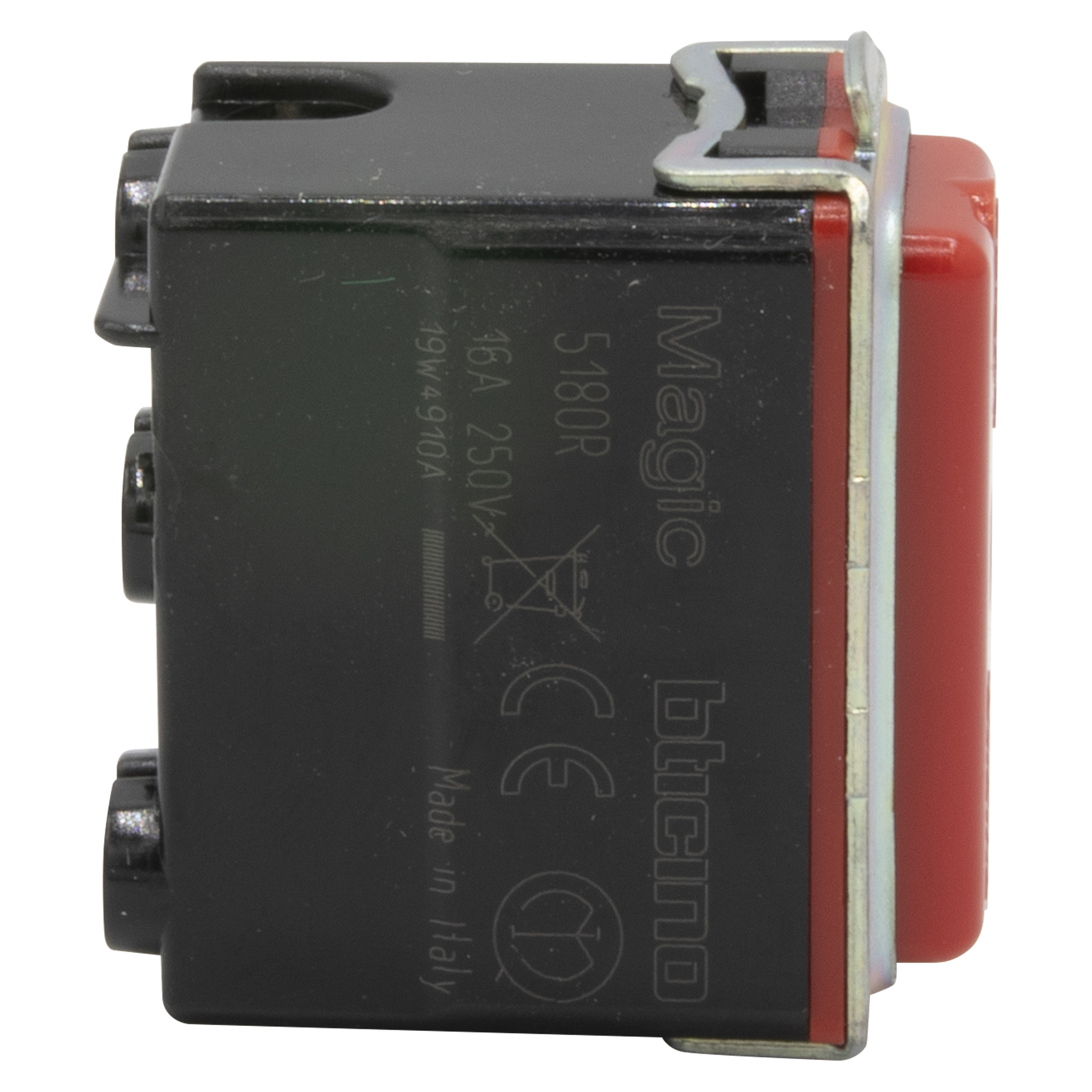 Socket Italian standard 2P+T 16 A 250 Vac - centre distance 19 and 26 mm