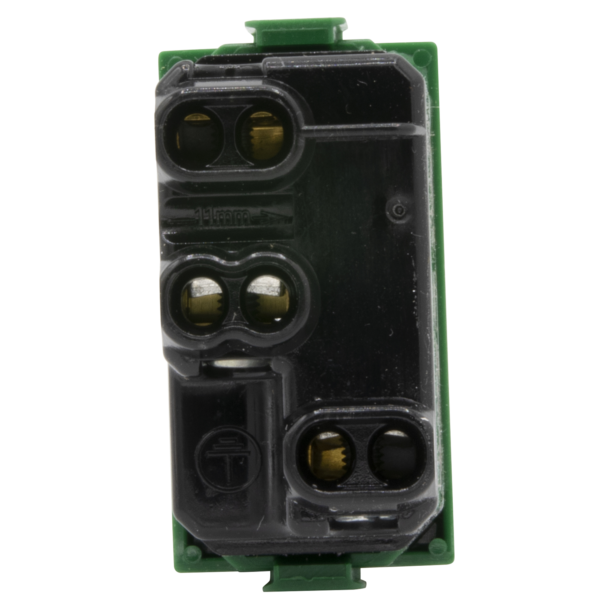 Socket Italian standard 2P+T 10/16A  centre distance 19 and 26 mm