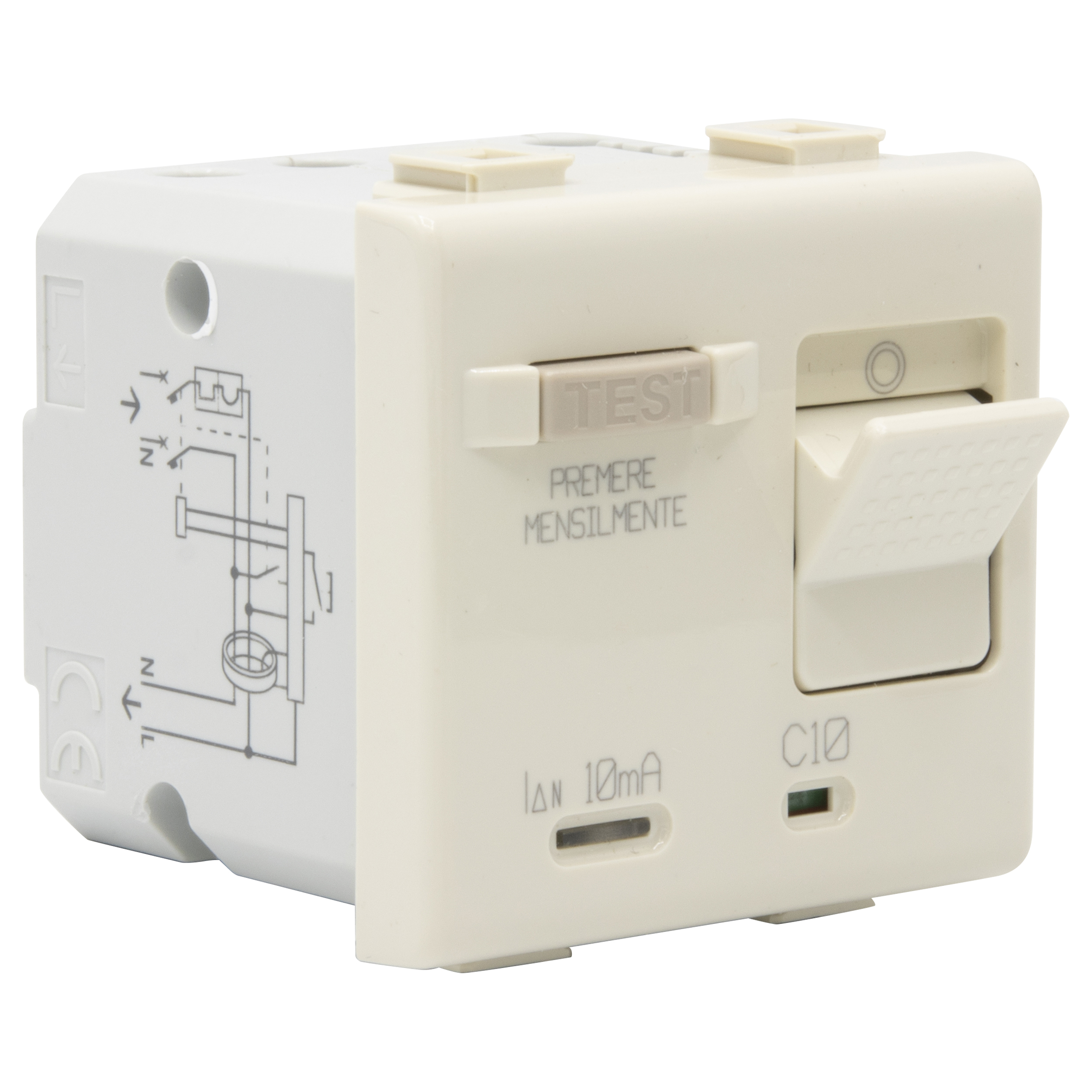Salvavita thermal magnetic circuit breaker with earth leakage protection - 1P+N 10A