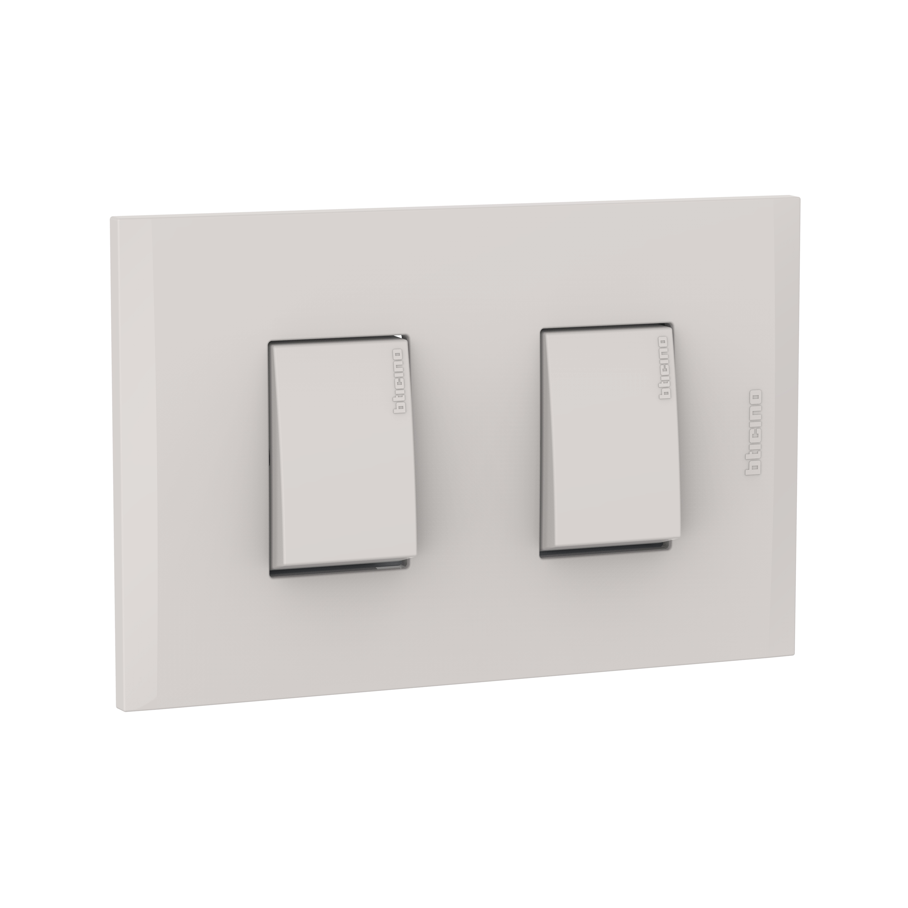 Interruptor unipolar doble 10A-250V arena c/ placa arena | AH2200EH ...