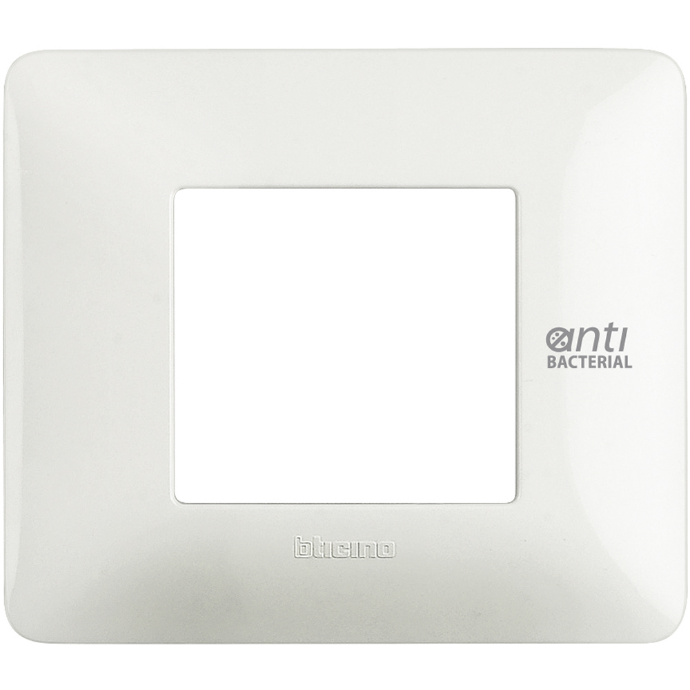 Cover plate 2 modules - antibacterial