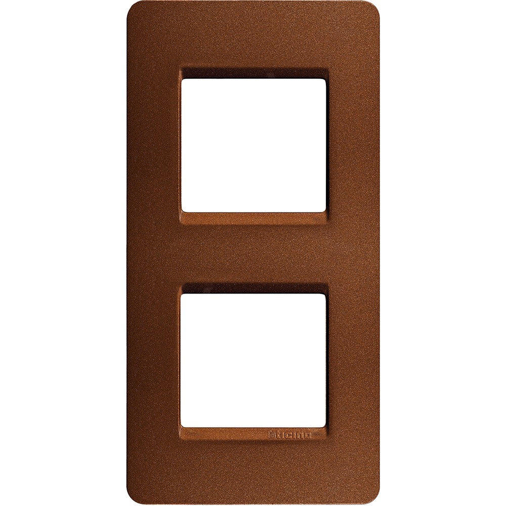 Matix - plate 2+2 vertical Terracotta