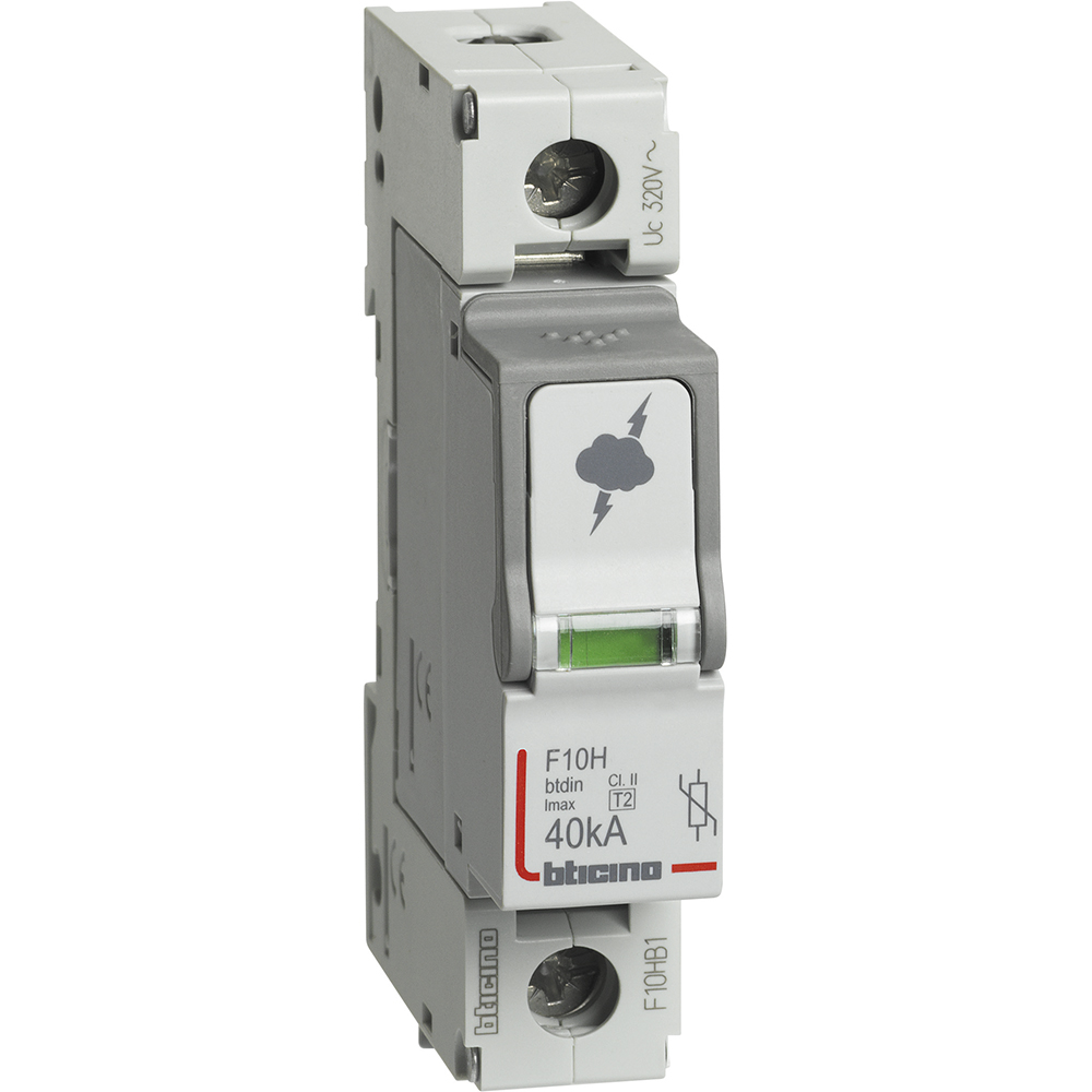 SPD - 1P - Type T2 - Imax=40kA - Up=1.7kV - Uc=320Vac - 1 module