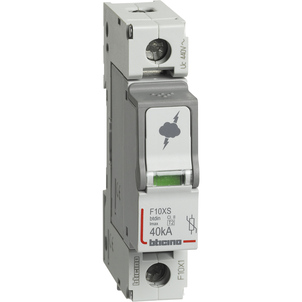 SPD - 1P - Type T2 - Imax=40kA - Up=2.1kV - Uc=440Vac - 1 module