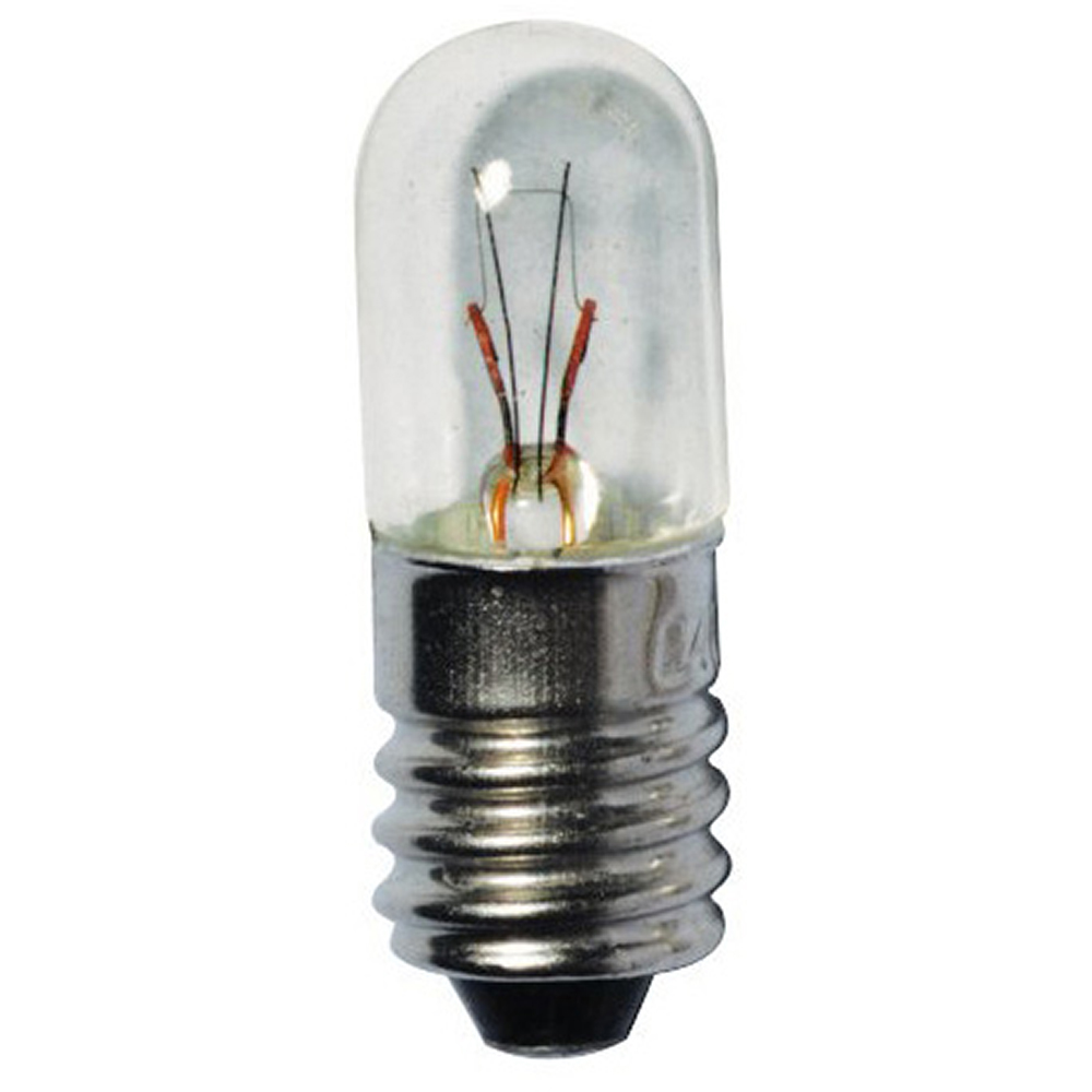 Spare filament lamp type E10 for pilot lamp item F40... - Vn= 12Vac