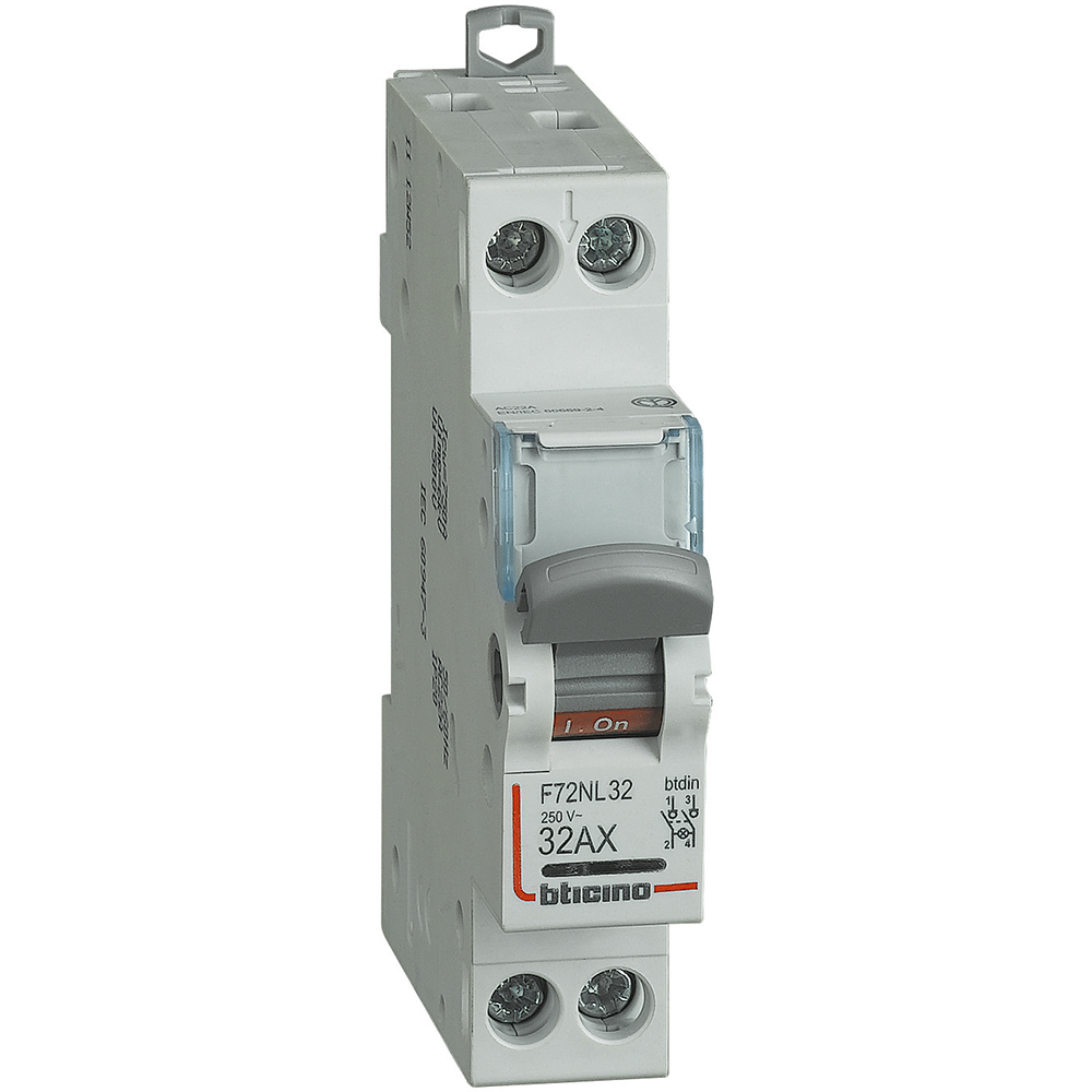 Disconnector with signalling lamp - In= 32A - 2P - 1 module