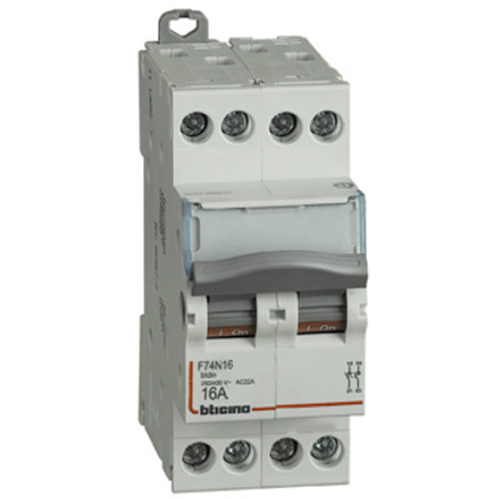 Disconnector - In=16A - 3P - 2 modules