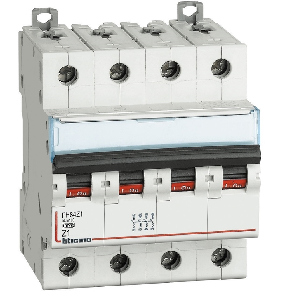 BTDIN100 - 4P Mcb curve Z - In= 16A - Icn= 10kA - Vn= 400Vac
