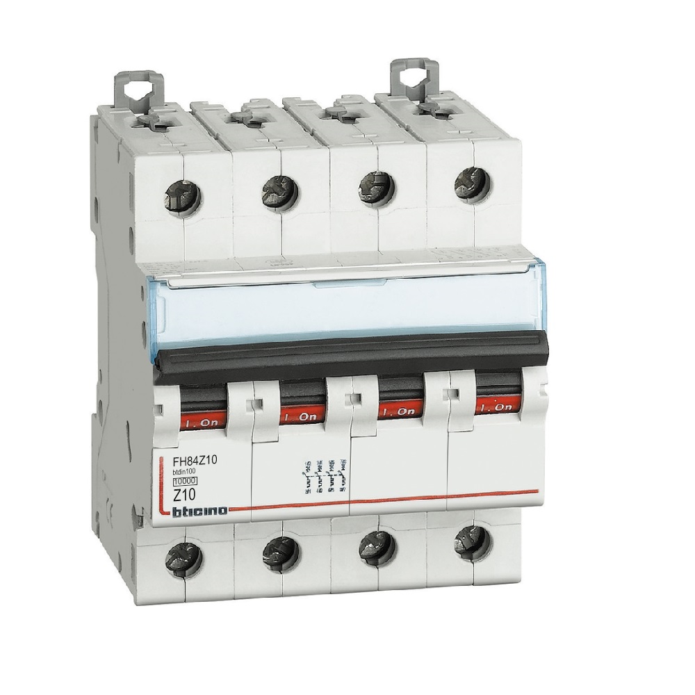 BTDIN100 - 4P Mcb curve Z - In= 10A - Icn= 10kA - Vn= 400Vac