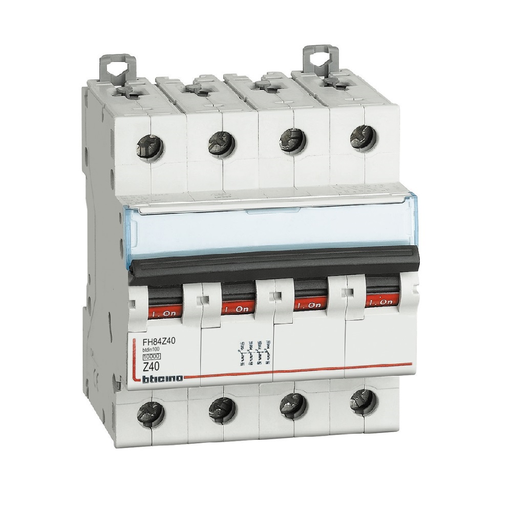 BTDIN100 - 4P Mcb curve Z - In= 40A - Icn= 10kA - Vn= 400Vac