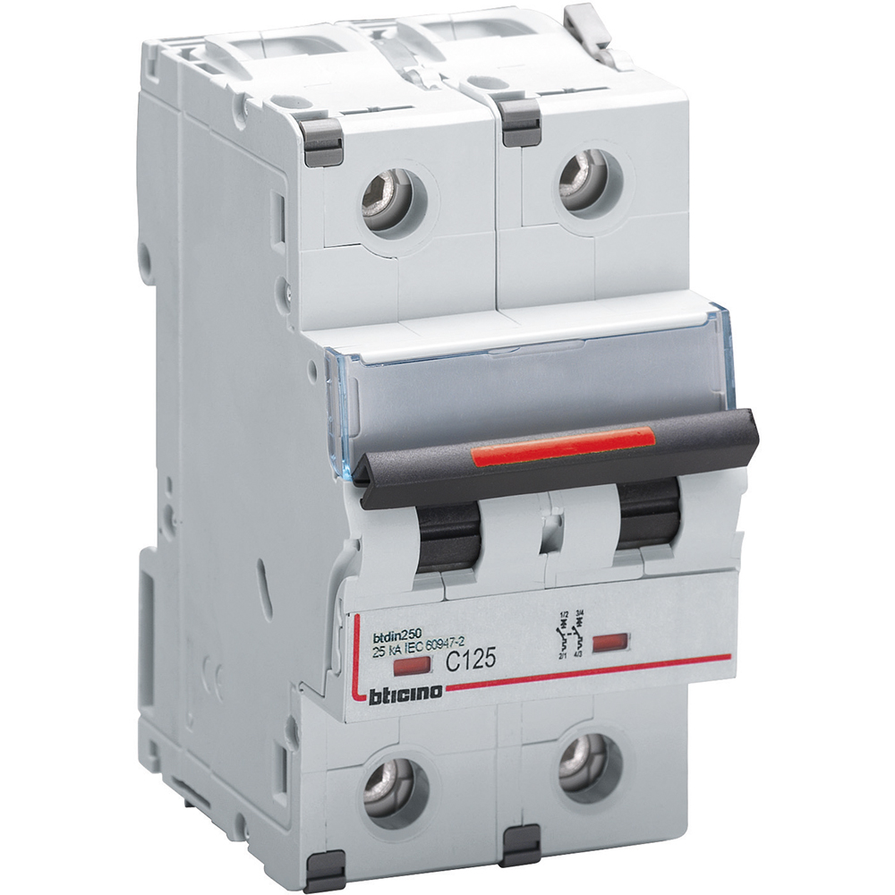BTDIN250 - 2P Mcb curve C - In= 125A - Icu= 25kA