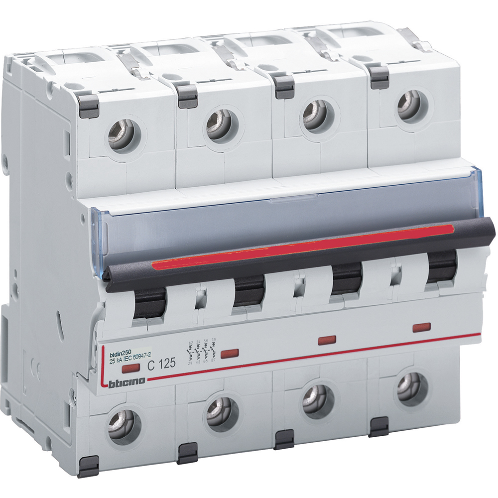BTDIN250 - 4P Mcb curve C - In= 125A - Icu= 25kA