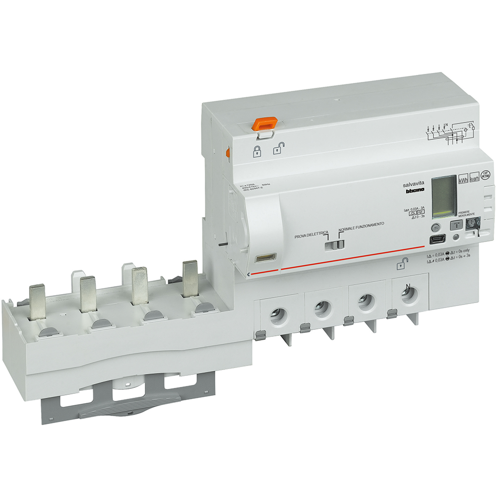 Earth leakage module with measure function integrated 4P - type A-HPI - In= 63A
