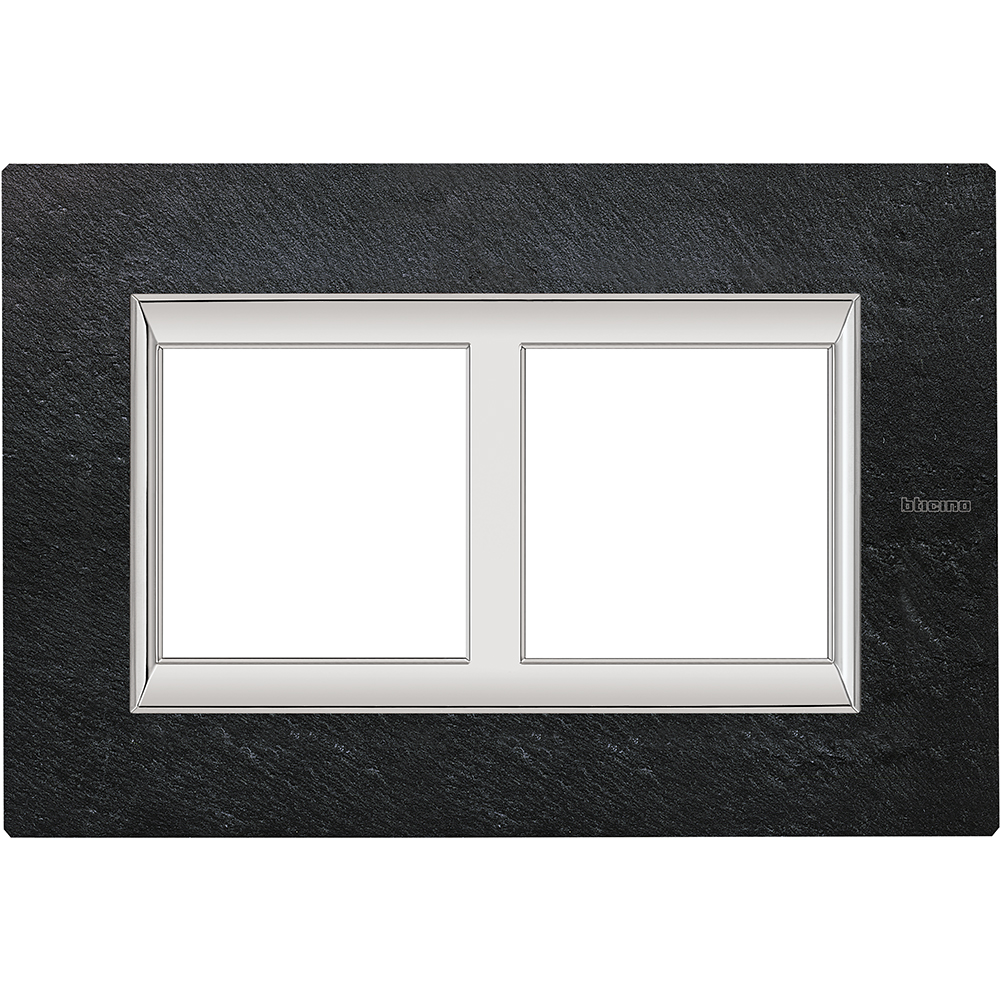 Module 57mm Axolute - Cover plate 2x2 modules 57mm slate - Horizontal/vertical ...