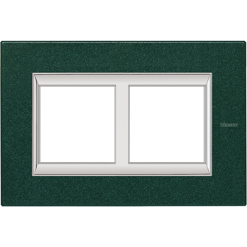 Rectangular cover plate 2x2P 57mm