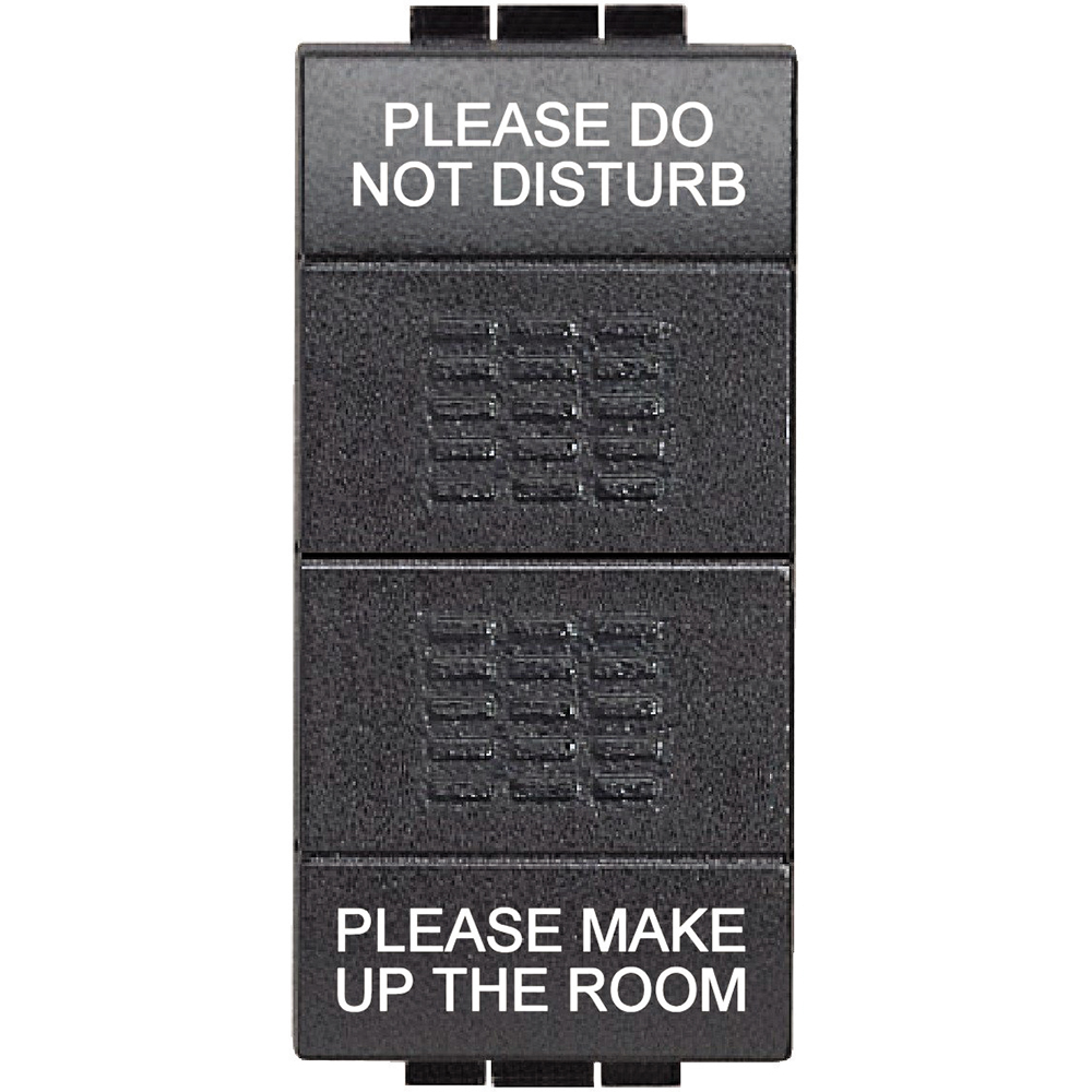 Changeover switch 1P 16A - 250Vac  -  “PLEASE DO NOT DISTURB” and “PLEASE MAKE UP THE ROOM”.