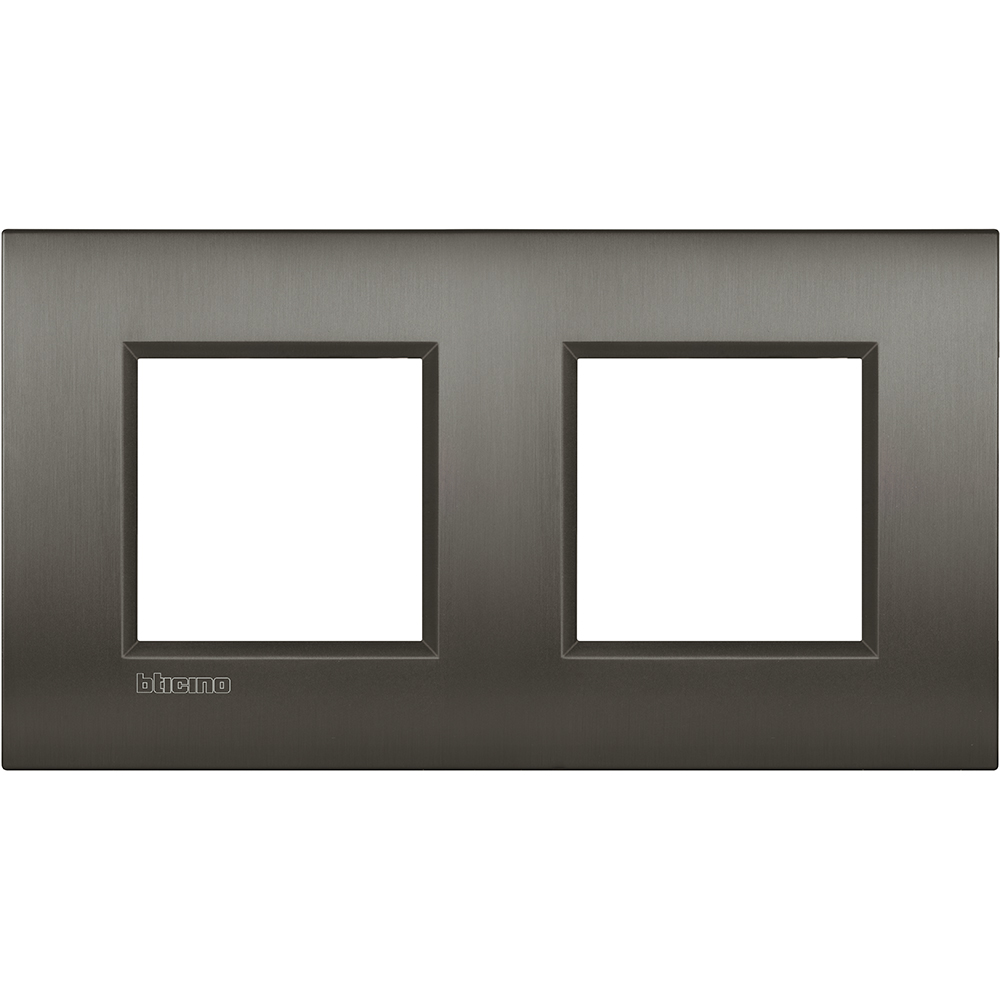 AIR cover plate 2x3P brushed Nickel