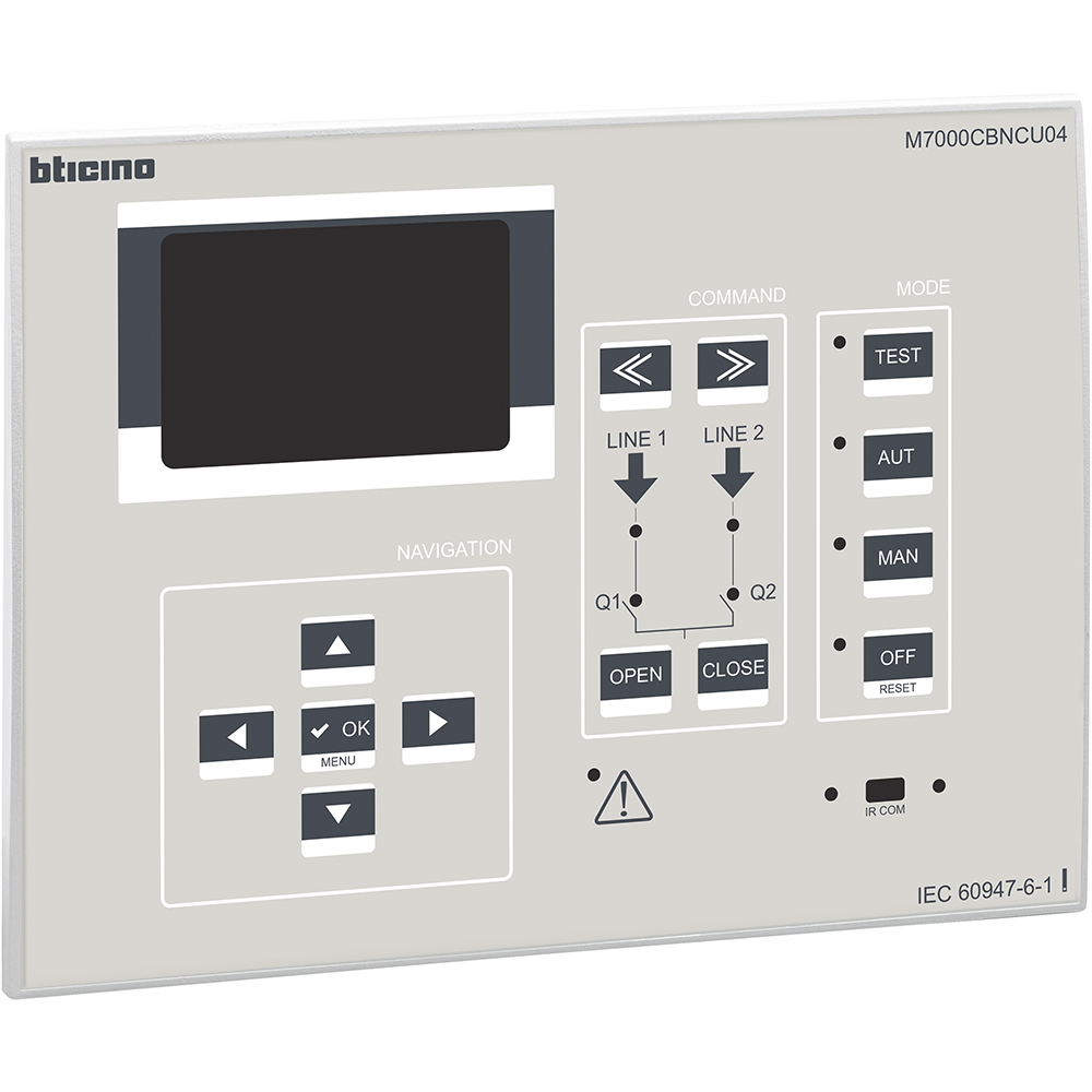 Automatic control switching unit for the management of 3 circuit breakers