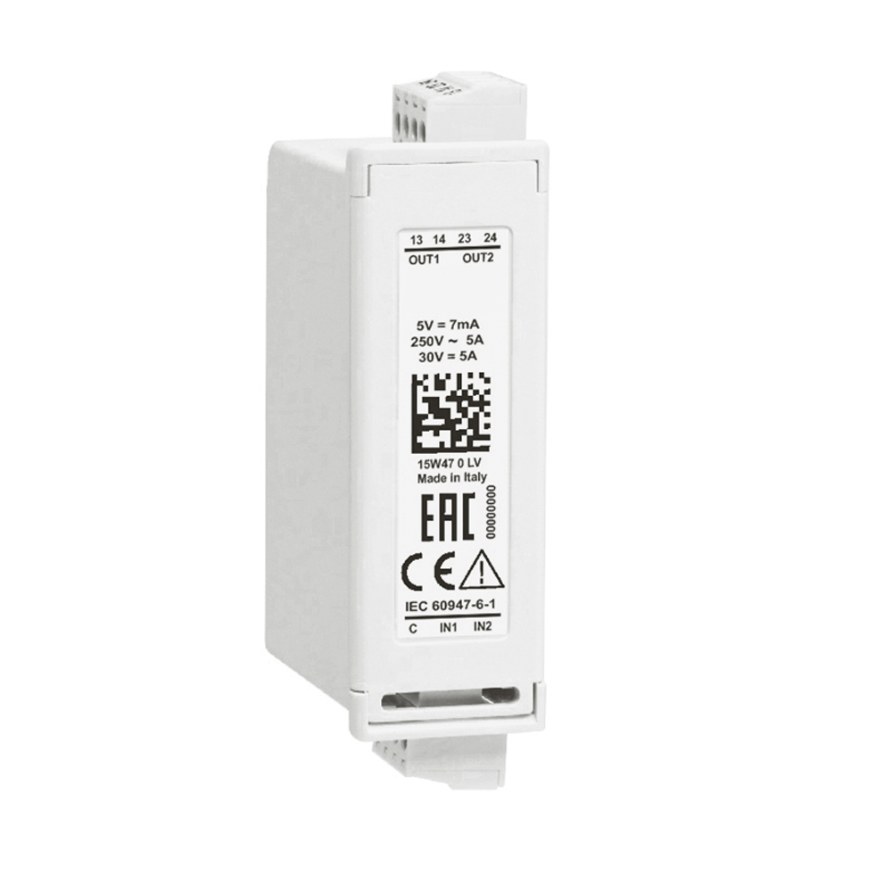 Expansion 2 opto-isolated digital inputs - 2 relay outputs