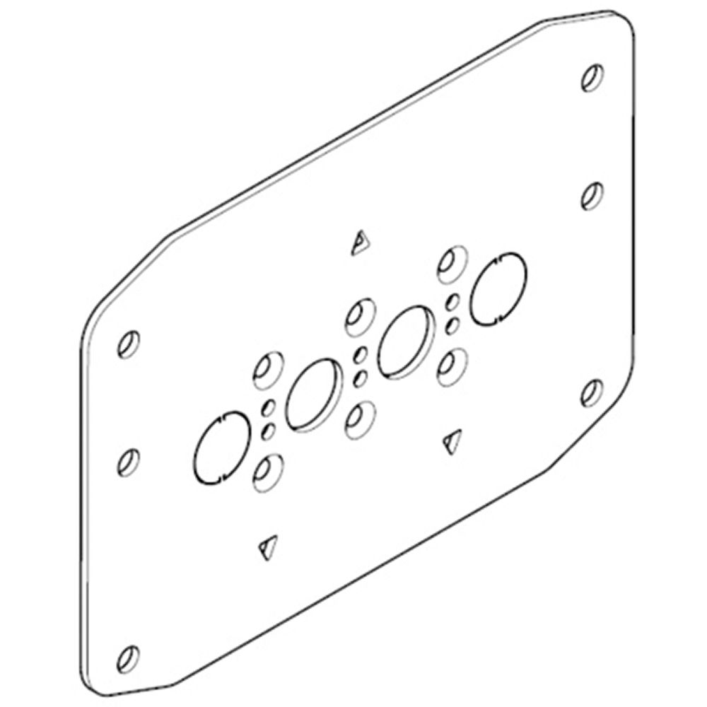 Installation plate for M1 160 and M2 250 with rear terminals in MAS cabinets