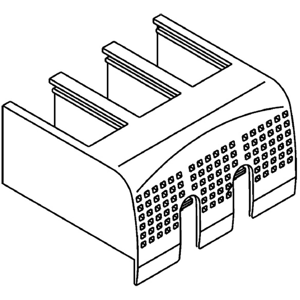 Terminal cover M2 250 version 3P with rear terminals