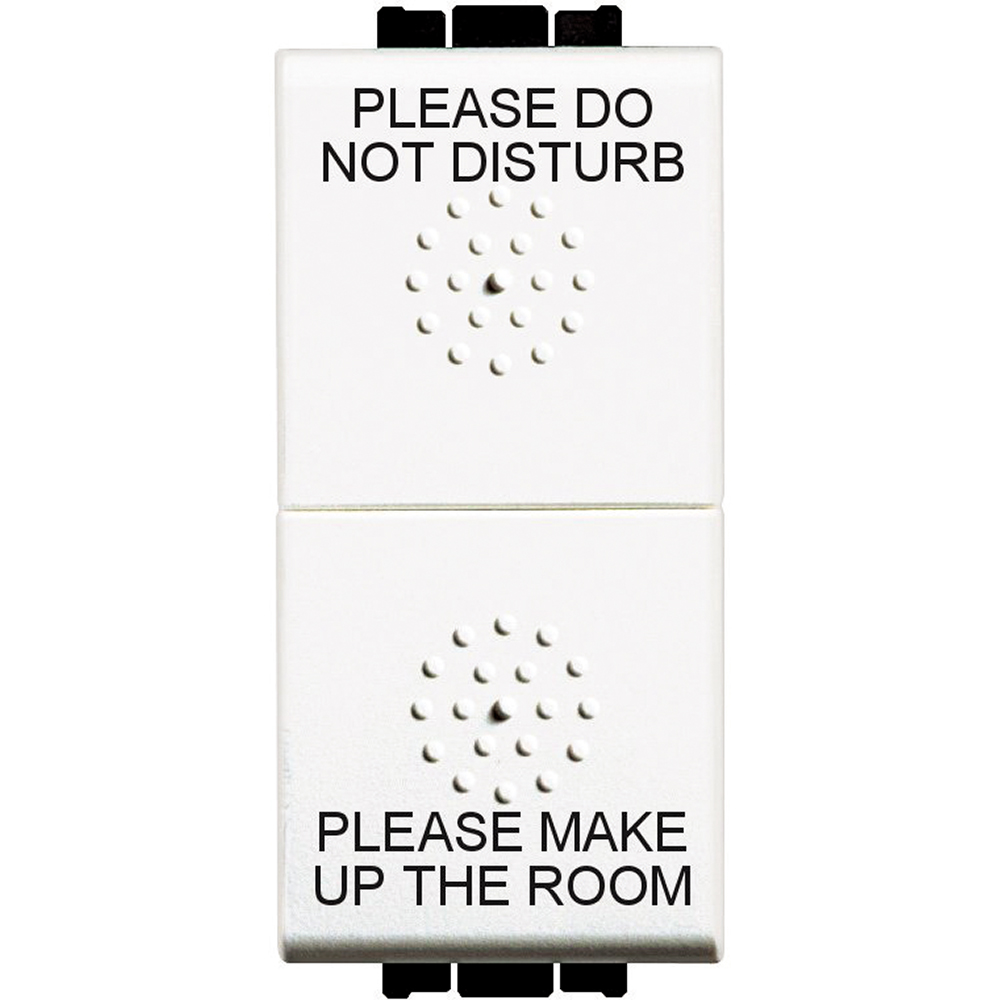 Changeover switch 1P 16A - 250Vac  -  “PLEASE DO NOT DISTURB” and “PLEASE MAKE UP THE ROOM”.