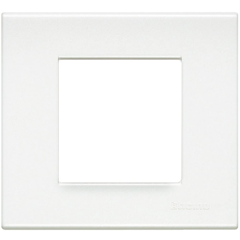 2 module cover plate - Light White