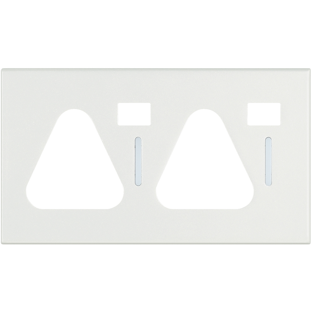 2 gang cover plate - Light White (for items N4152, NT5152)