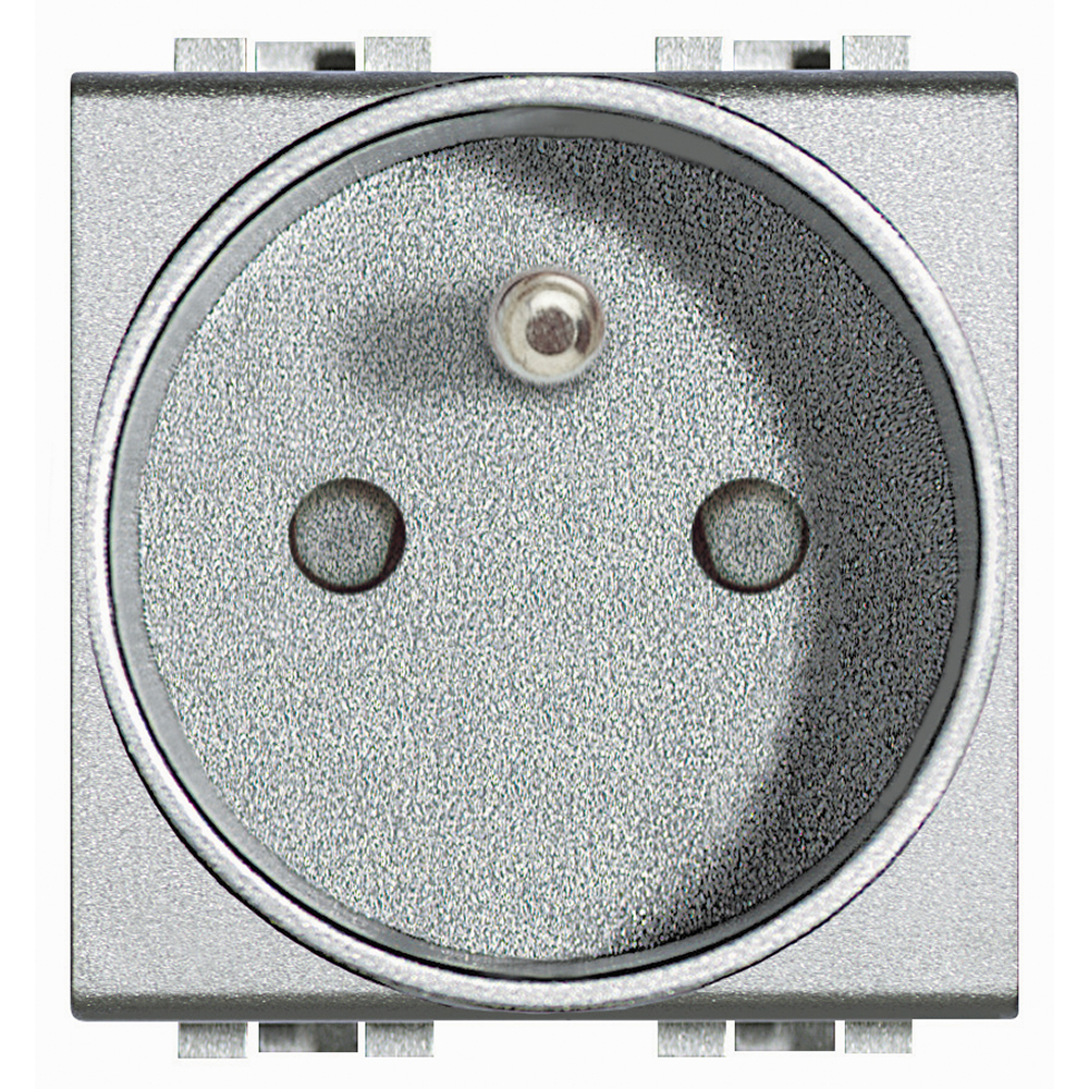 Socket 2P+T 16A - France/Belgium standard - shielded tulip contacts - Automatic clamps