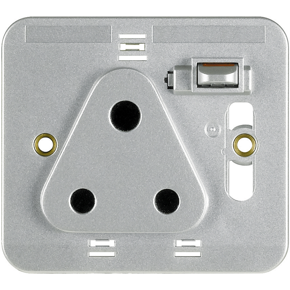 Socket outlet - 1 gang DP round pin 15 AMP
