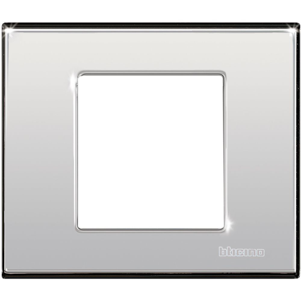 2 module cover plate - Chrome