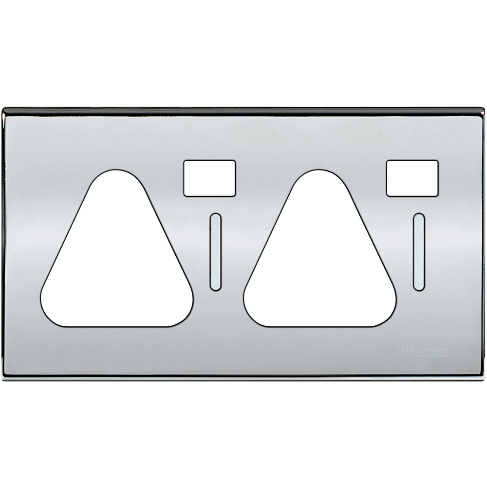 2 gang cover plate - Chrome (for items N4152, NT5152)