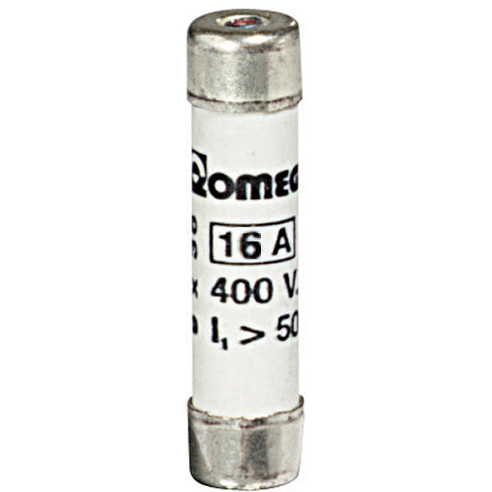 Fuse Fusicolor with blown-fuse indicator type T1 9x36mm 16A
