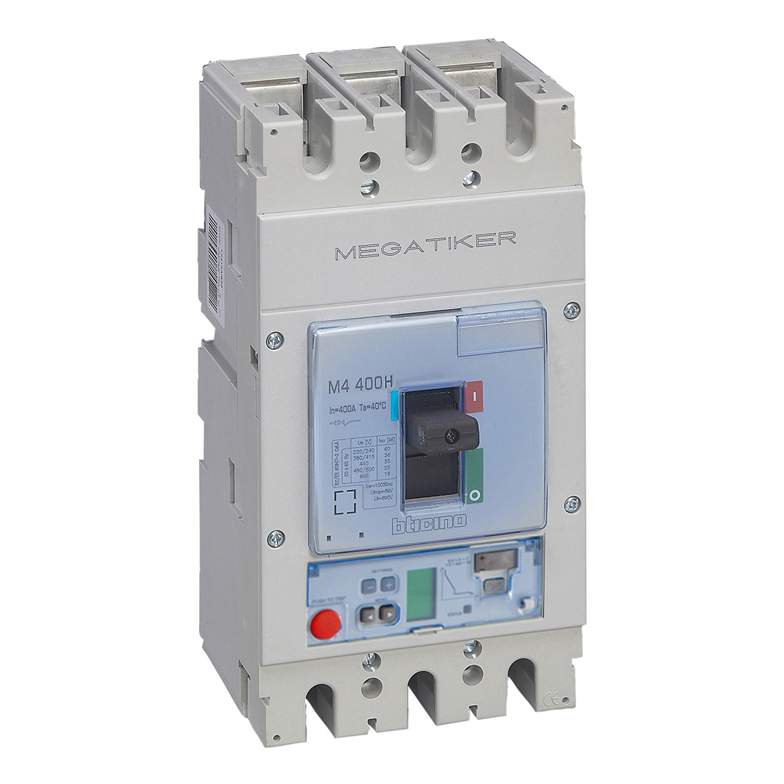 MP4 630F - electronic Mccb 3P for motor operator protection - In= 400A - Icu= 70kA