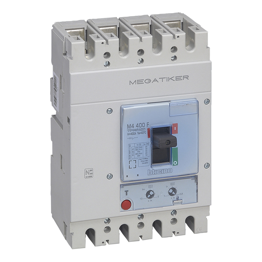 MP4 630F - Mccb 4P for motor operator protection - In= 630A - Icu= 36kA