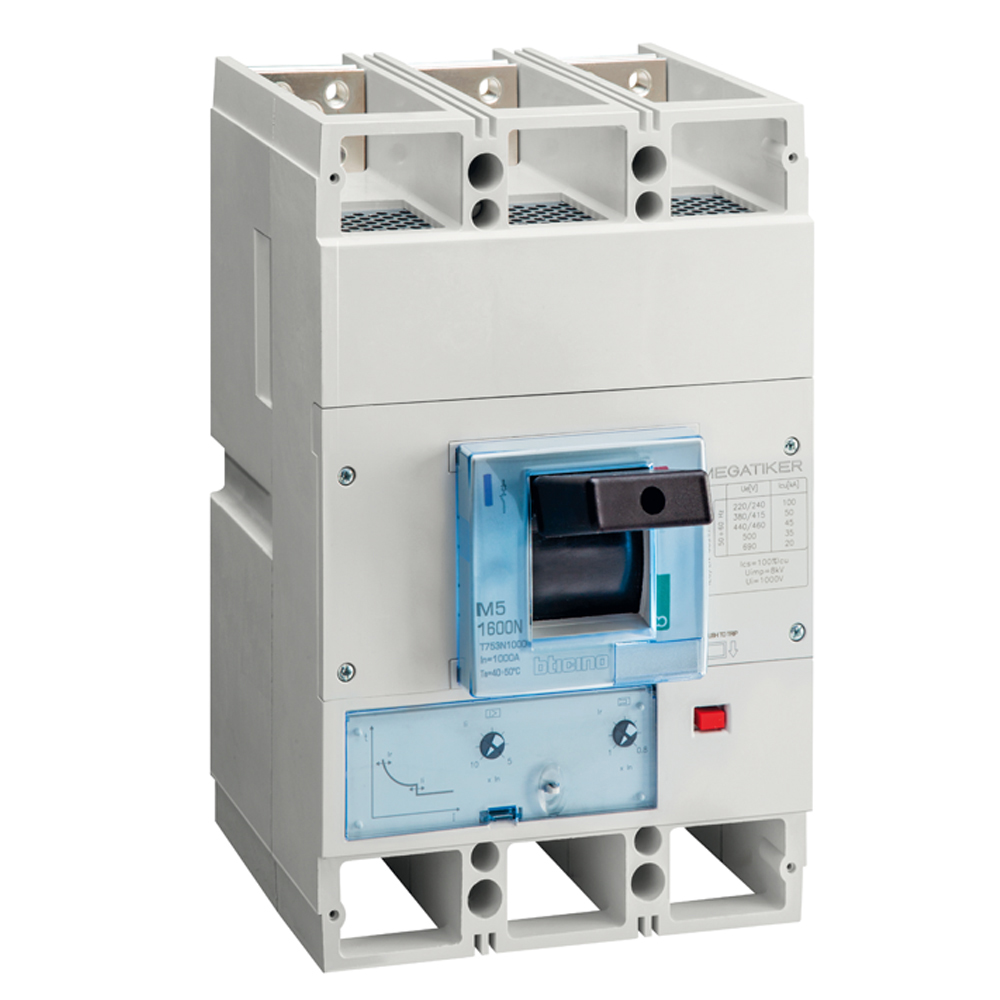 M5 1600N - thermal-magnetic Mccb 3P - In=1250A - Icu=50kA