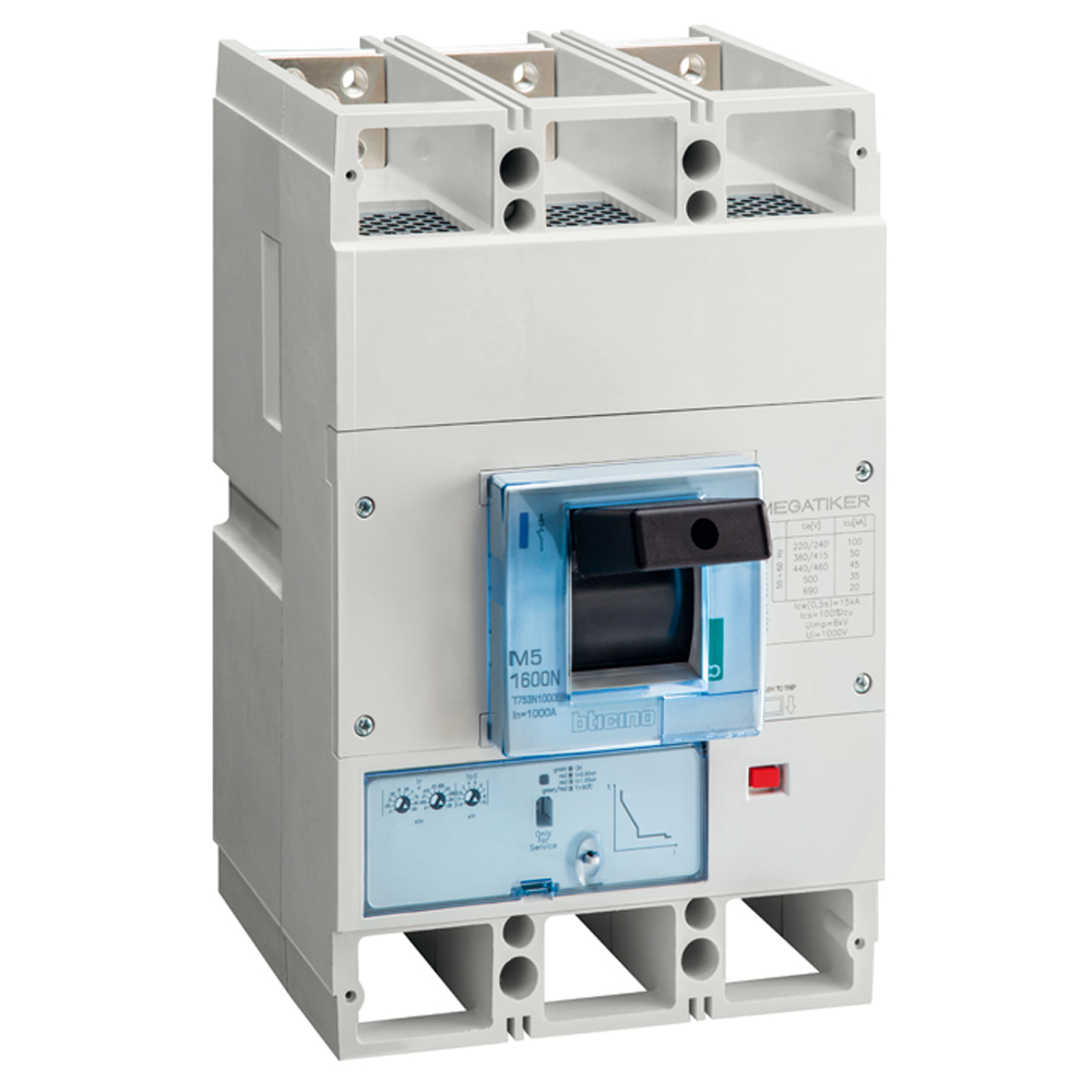 M5 1600N - electronic Mccb (Li) 3P - In=630A - Icu=50kA