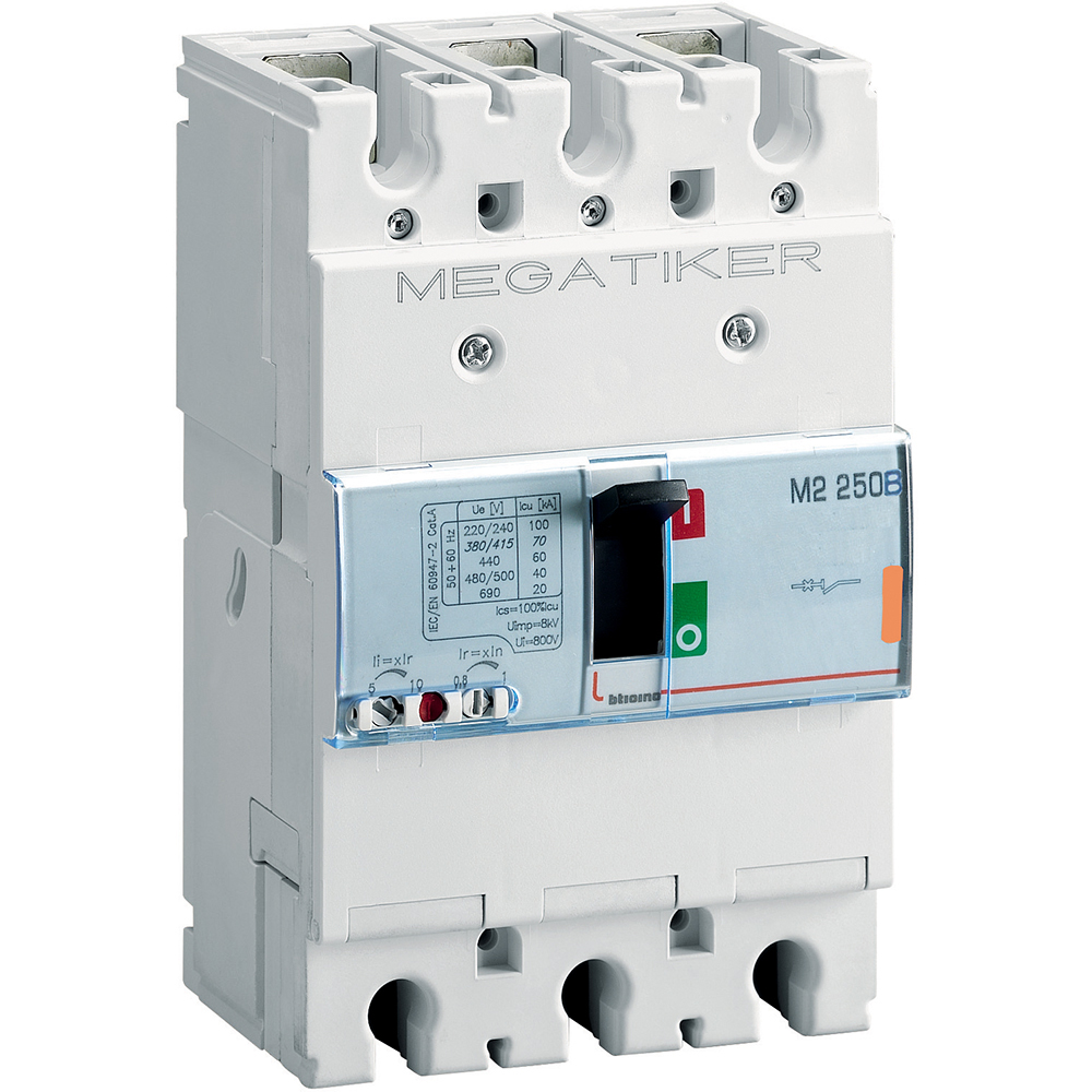 M2 250B - thermal-magnetic Mccb 3P - Icu= 25kA - In= 160A