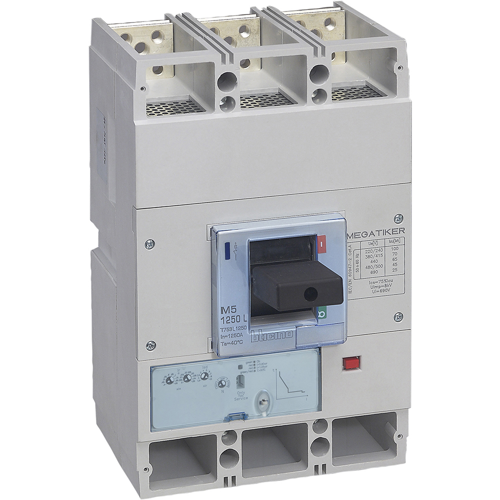 M5 1600L - electronic Mccb (Li) 3P - In=1250A - Icu=100kA