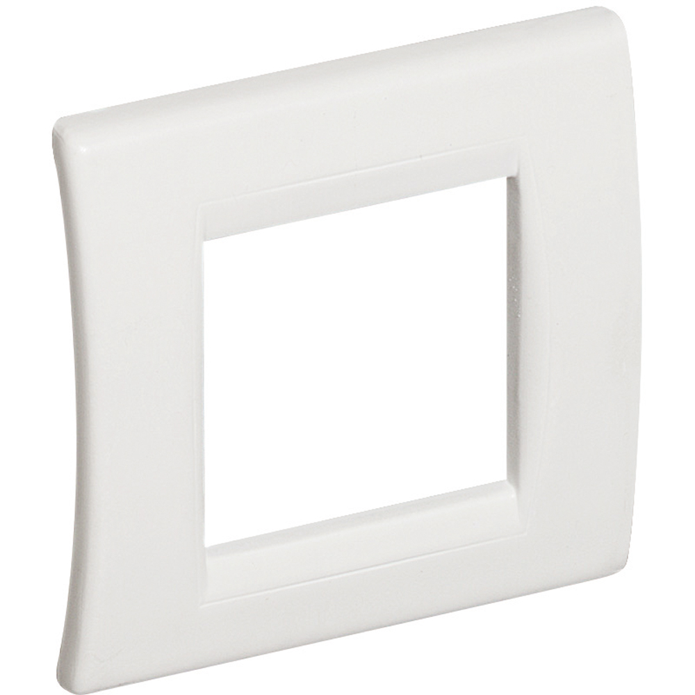 Cover plate 2 modules for angular mini-trunking