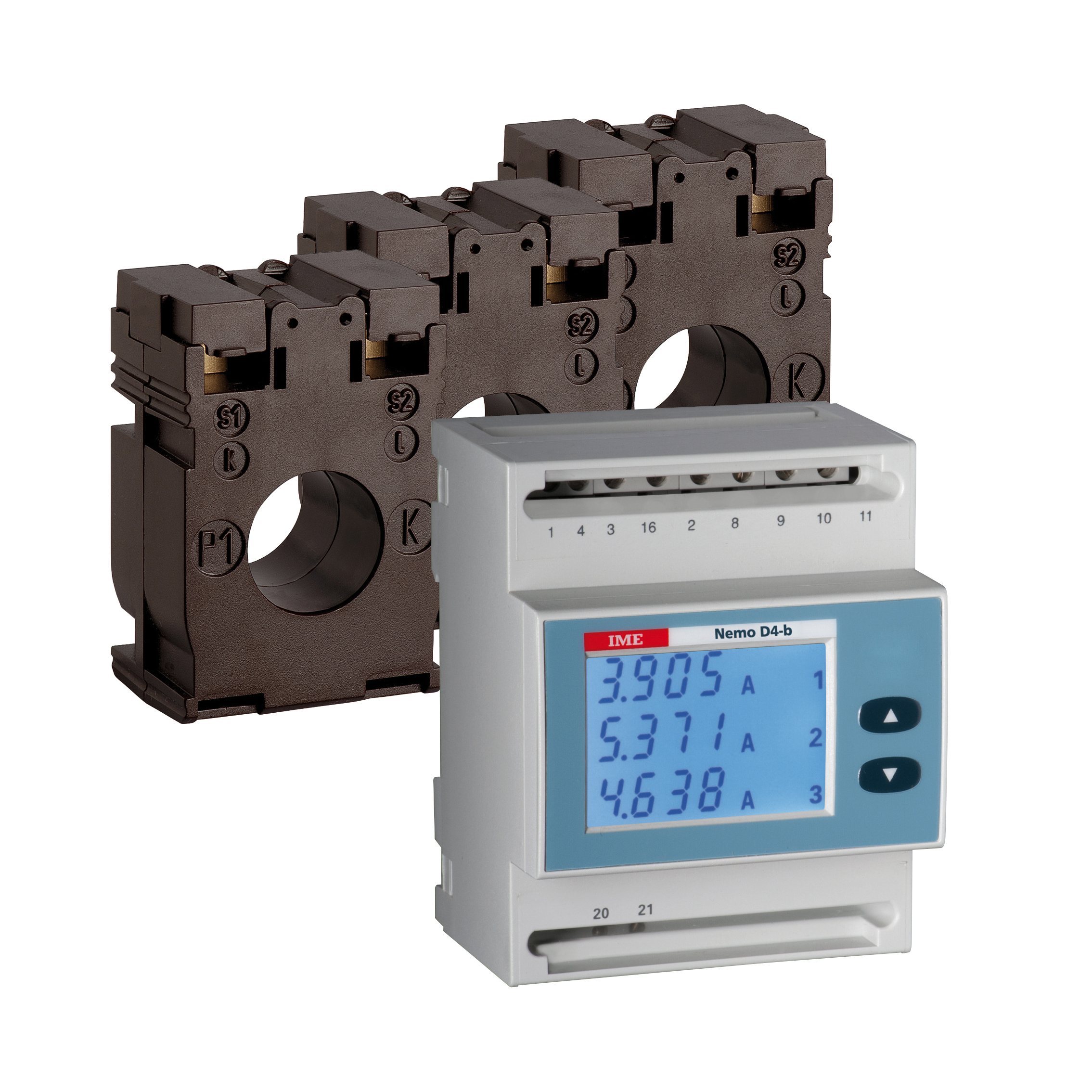 Kit: 1 multimesure avec 3 transformateurs de courant 150A ...