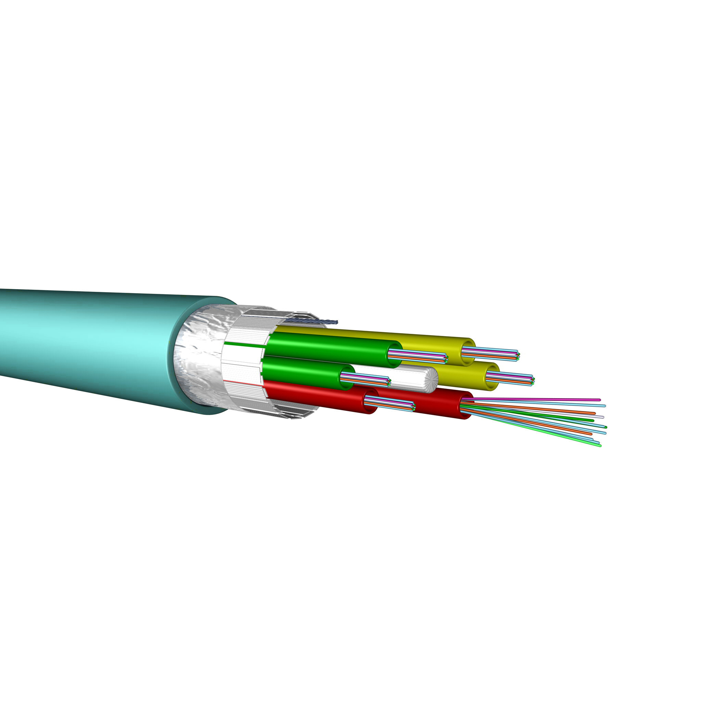 Fiber Optic Cable OM3 Loose Tube 72 Cores Indoor/Outdoor LSZH Euroclass ...