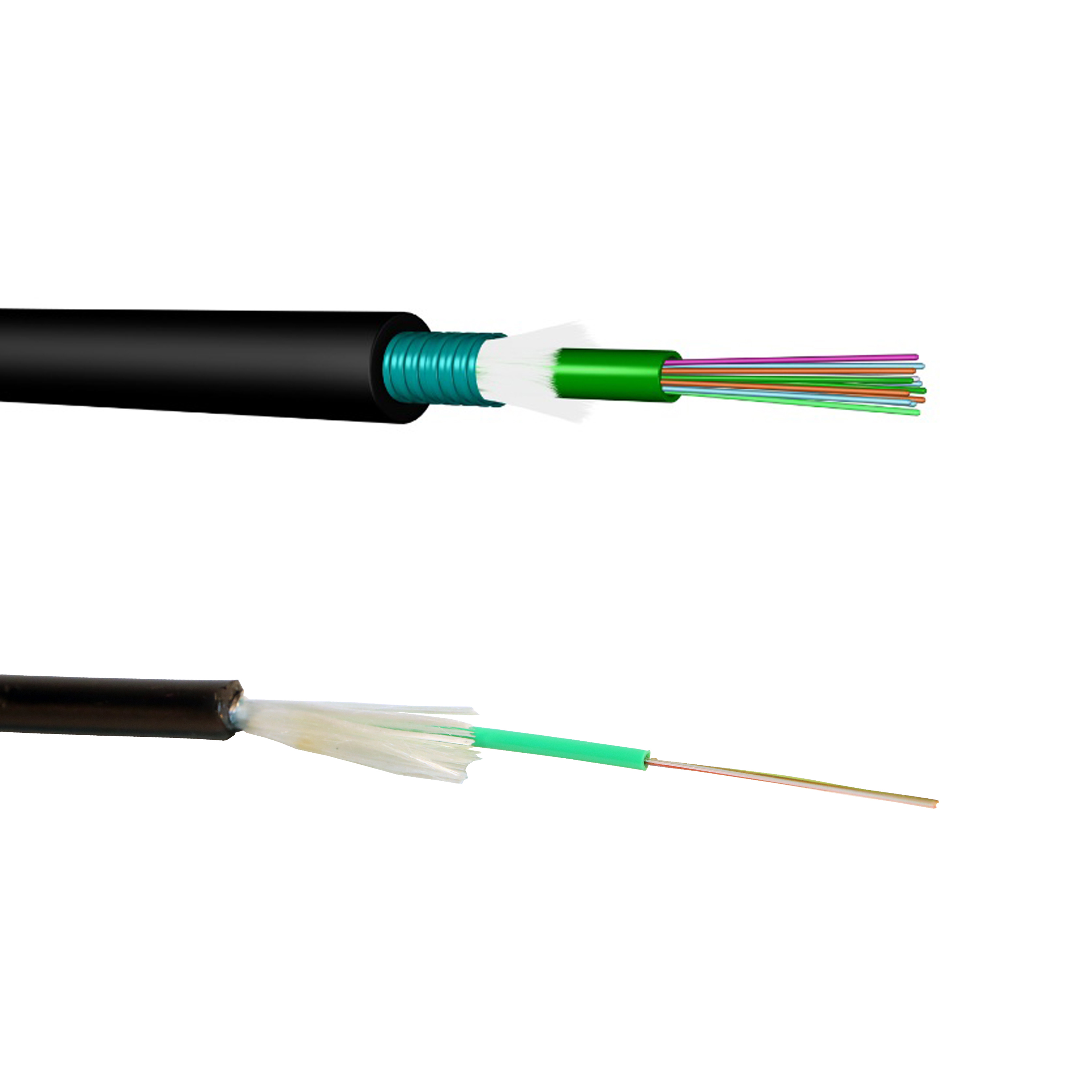 Cable fibra óptica multimodo OM3 Exterior Armado LSZH 12 fibras, holgada, 032541, 3414970965066