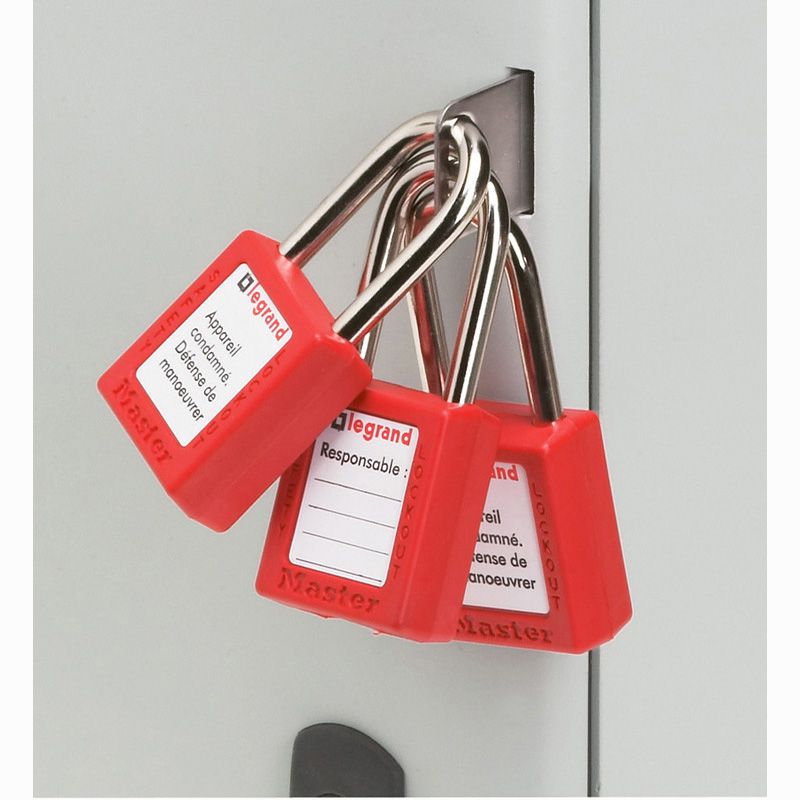 99552 | Candado de seguridad standard, color rojo. (Unidad)