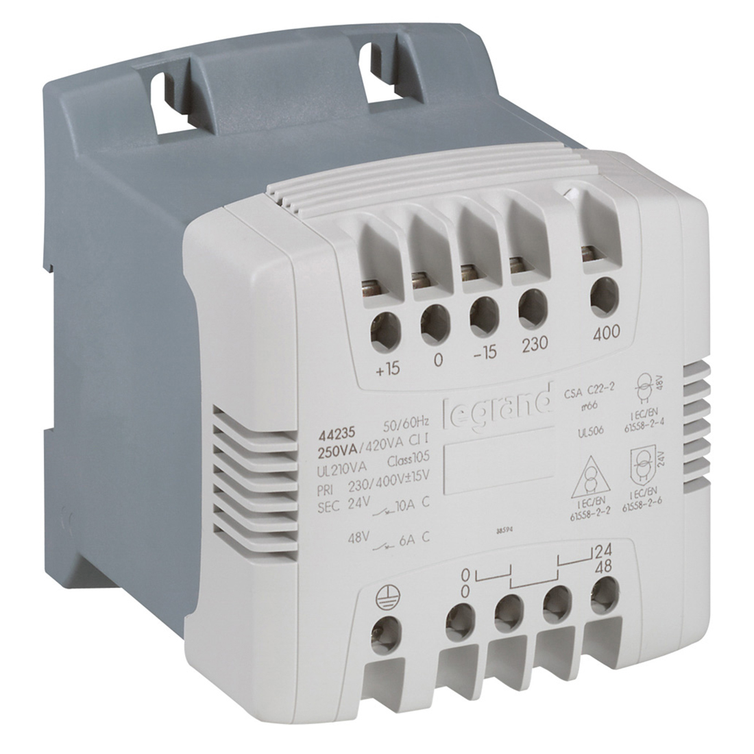 Transformateur Eliwell 3445111 - 24 V / 12 V - 3 VA - Pour Systèmes De Climatisation Et Réfrigération