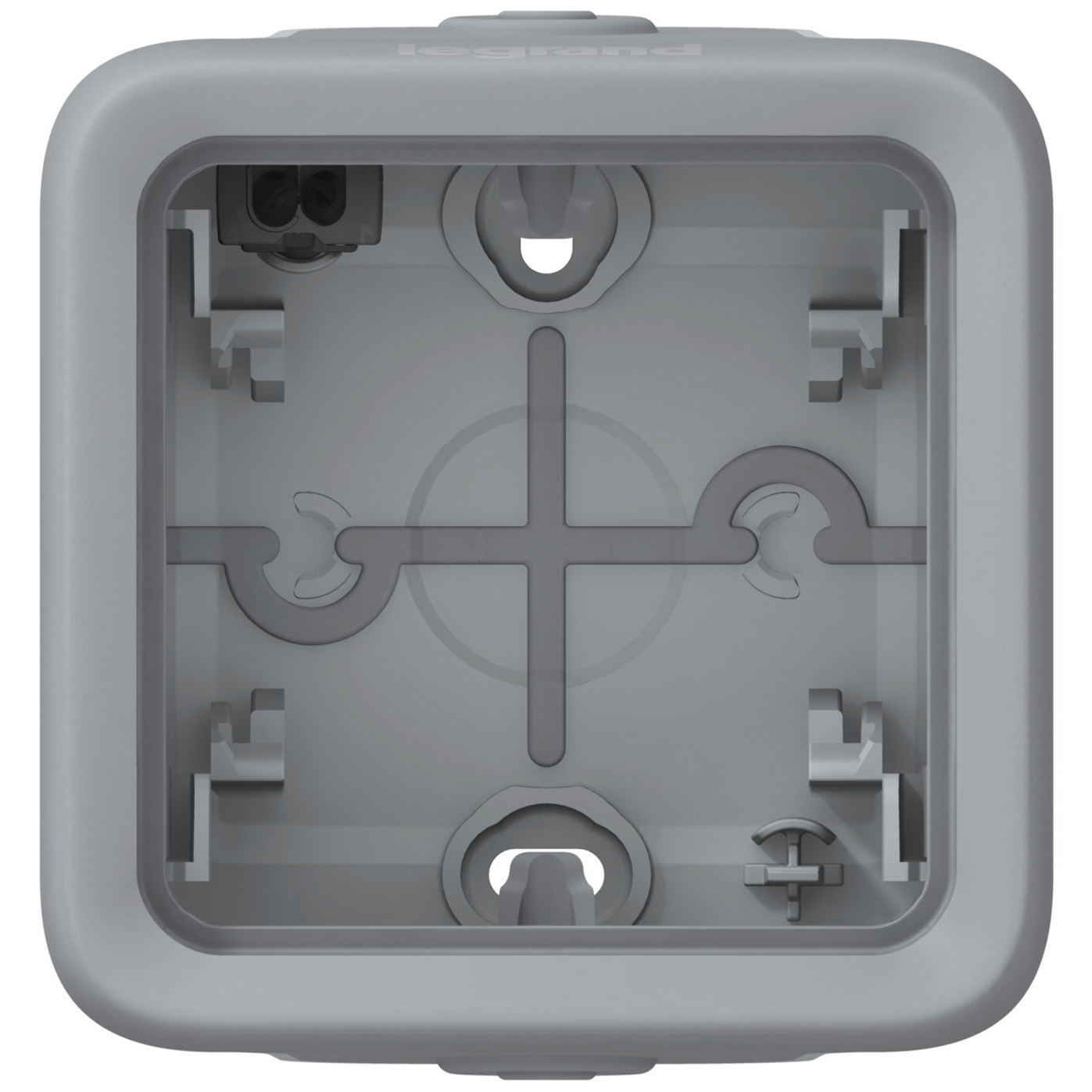 Bo tier tanche Embouts 1 Poste Plexo Composable IP55 Gris 069651 Bo tier tanche Embouts 1 Poste Plexo Composable IP55 Gris 069651